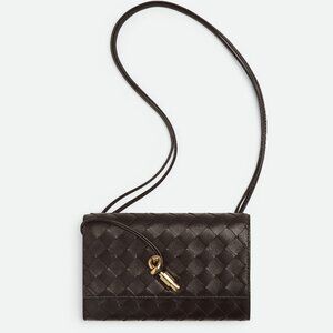 Bottega Veneta Black Woven Leather Bag